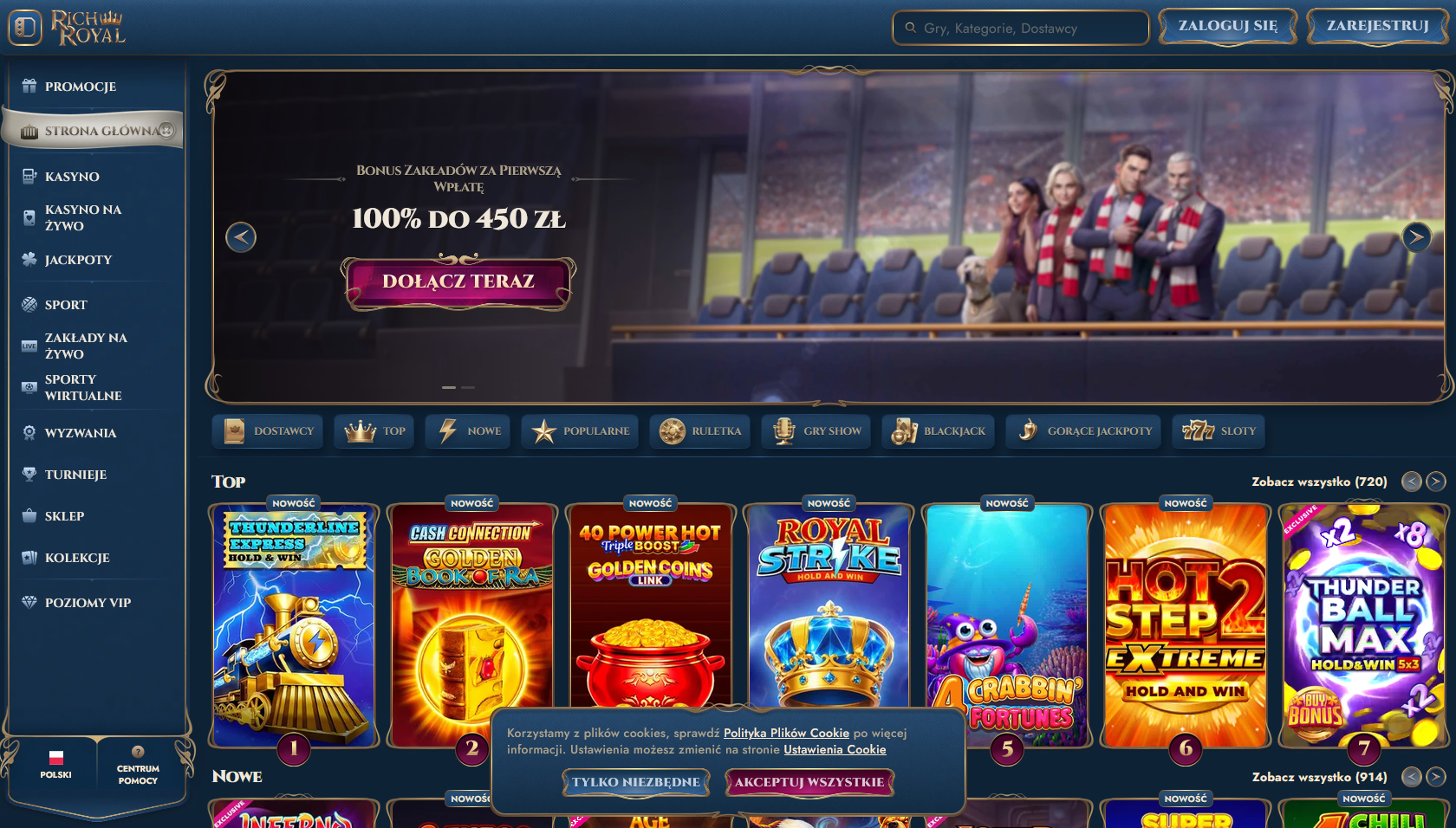 Rich Royal bonus powitalny kasyno online